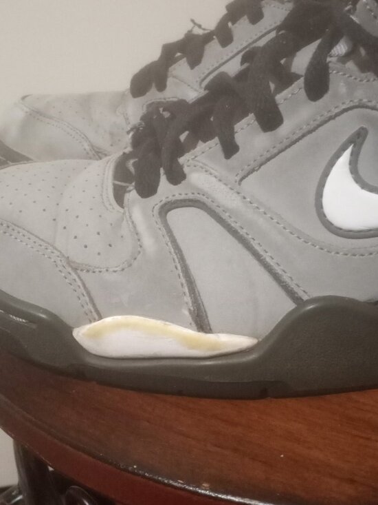 Nike Mens Air Flight Falcon 397204-022 Gray Basketball Shoes Sneakers Size 8